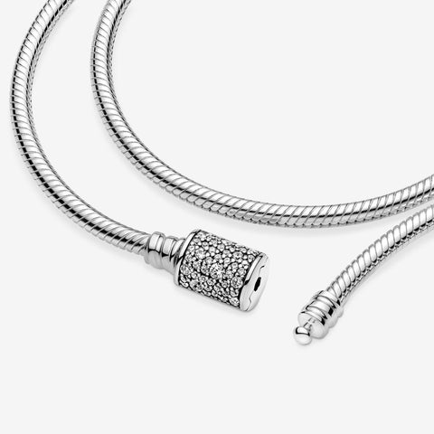Pandora Doppio Bracciale con Chiusura Pavè