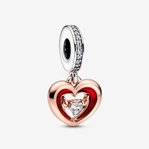 Pandora Charm Pendente Cuore Splendente con Pietra