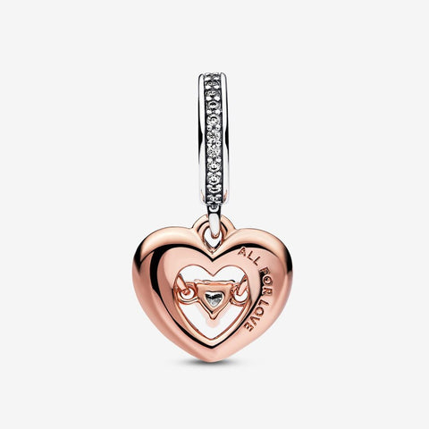 Pandora Charm Pendente Cuore Splendente con Pietra