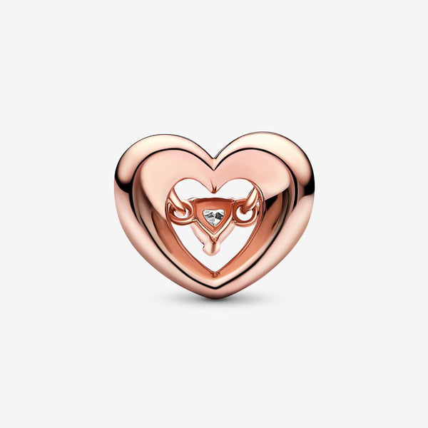 Pandora Charm Cuore Splendente con Pietra