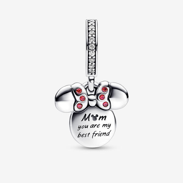 Pandora Charm Disney, Minnie, Pendente "Mom you are my best friend"