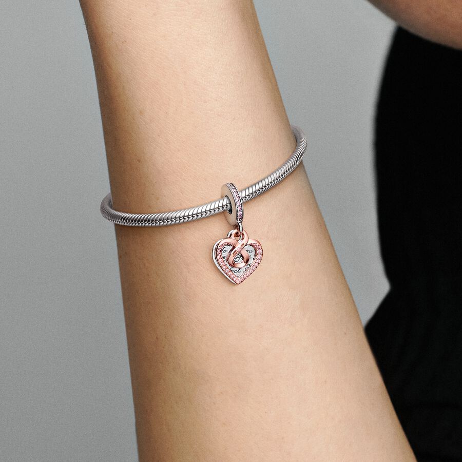 Pandora Charm pendente Cuore Infinito Mamma Sei Perfetta