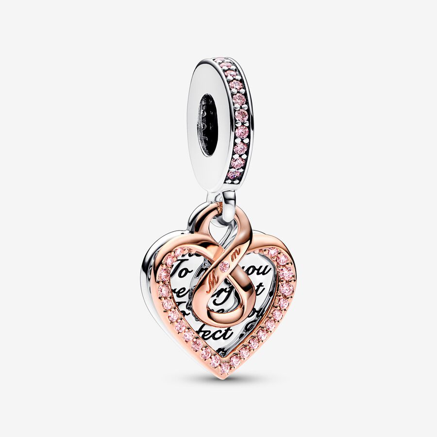 Pandora Charm pendente Cuore Infinito Mamma Sei Perfetta