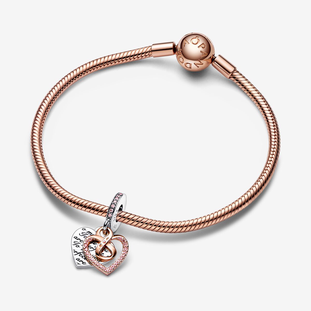 Pandora Charm pendente Cuore Infinito Mamma Sei Perfetta