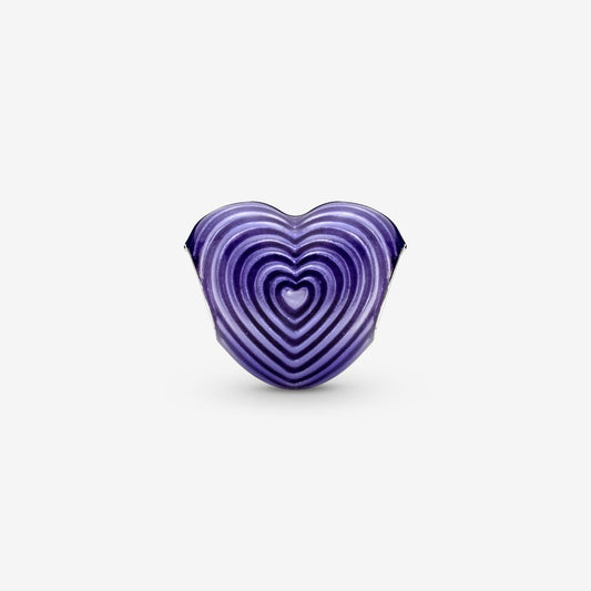 Pandora Charm Batticuore Viola "Mom"