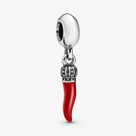 Pandora charm pendente Cornino portafortuna