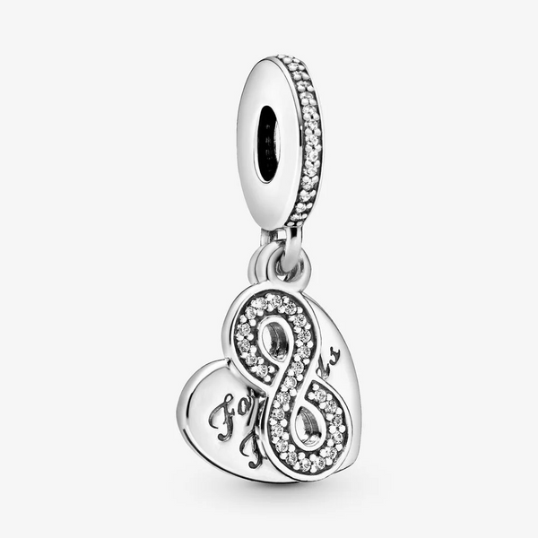 Pandora Charm pendente a cuore Amiche per sempre