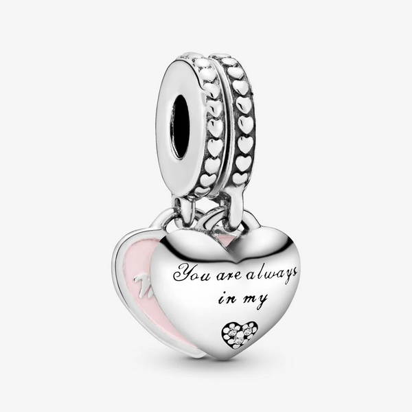 Pandora charm pendente cuori mamma e figlia