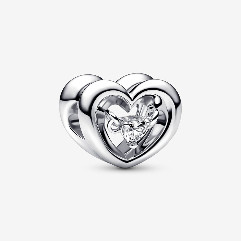 Pandora Charm Cuore Splendente con Pietra