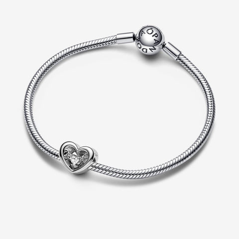 Pandora Charm Cuore Splendente con Pietra