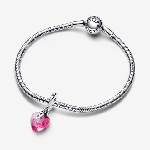 Pandora Charm Pendente Pozione Amore in Vetro di Murano