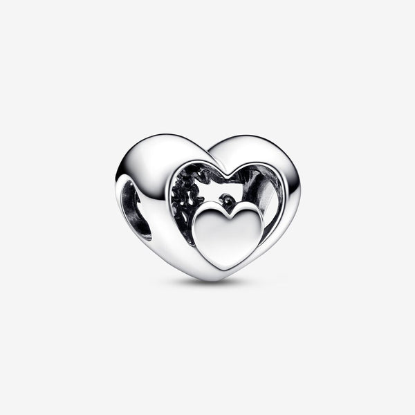 Pandora Charm Cuore Openwork "Love starts from within“