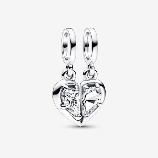 Pandora Charm pendente Cuore Mamma e Figlia Divisibile