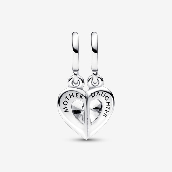 Pandora Charm pendente Cuore Mamma e Figlia Divisibile