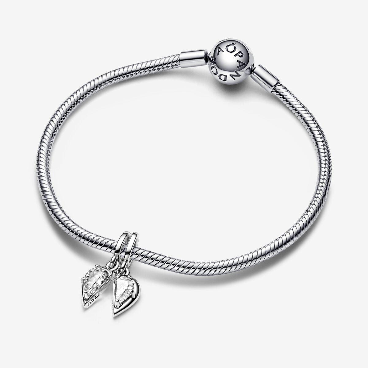 Pandora Charm pendente Cuore Mamma e Figlia Divisibile