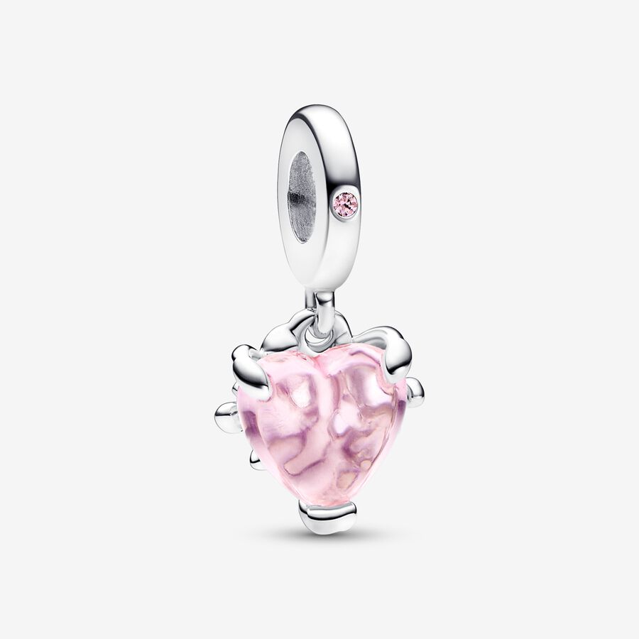 Pandora Charm pendente Albero della Famiglia Rosa