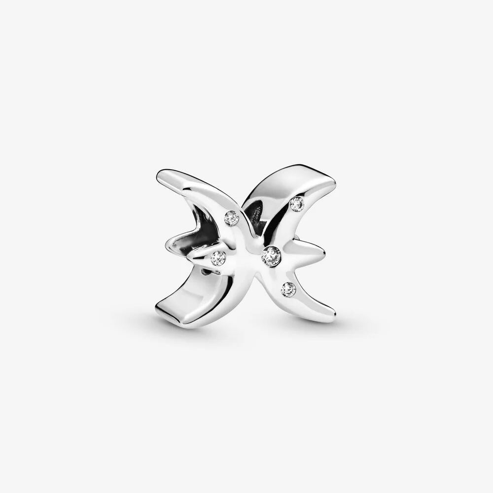 Pandora Charm dello zodiaco Pesci scintillante