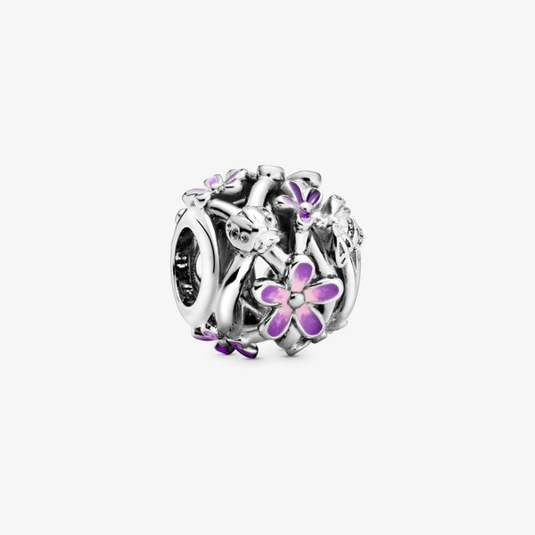 Pandora Charm Margherita viola con lavorazione openwork