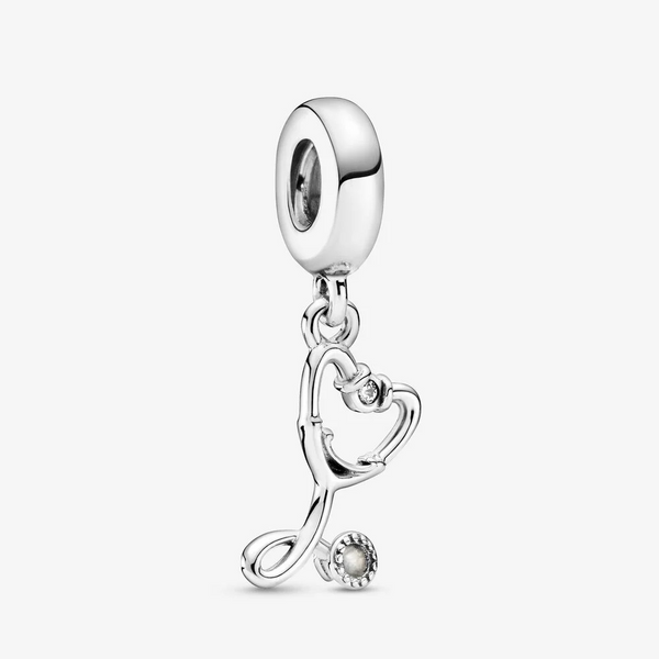 Pandora charm pendente con cuore Stetoscopio