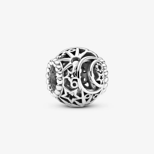 Pandora Charm openwork Sole, stelle e luna