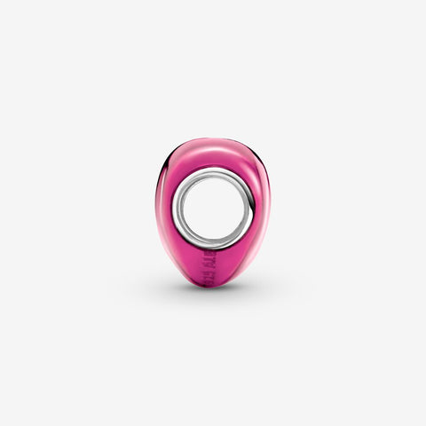 Pandora Charm Cuore Metallico Rosa