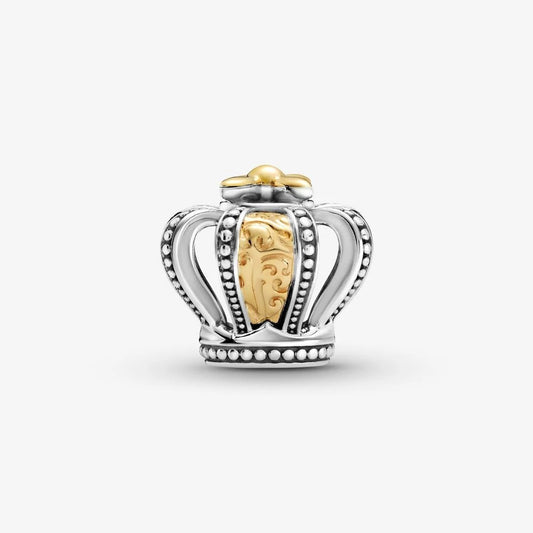Pandora Charm Corona bicolore