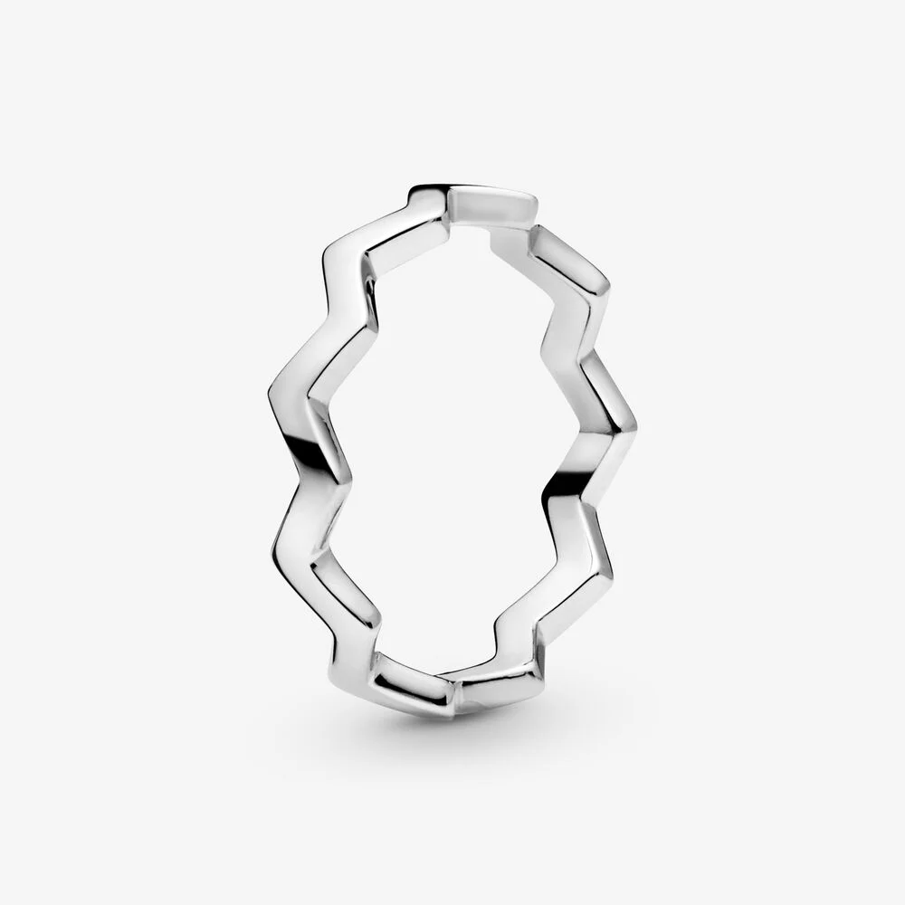 Pandora Anello Zigzag lucido