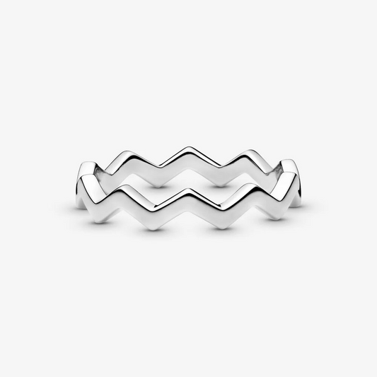 Pandora Anello Zigzag lucido