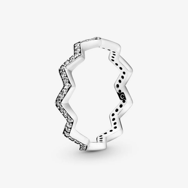 Pandora Anello Zigzag scintillante