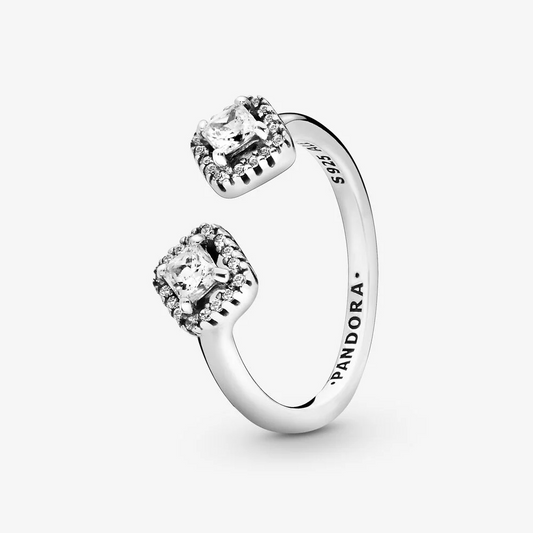Pandora Anello aperto eleganza scintillante