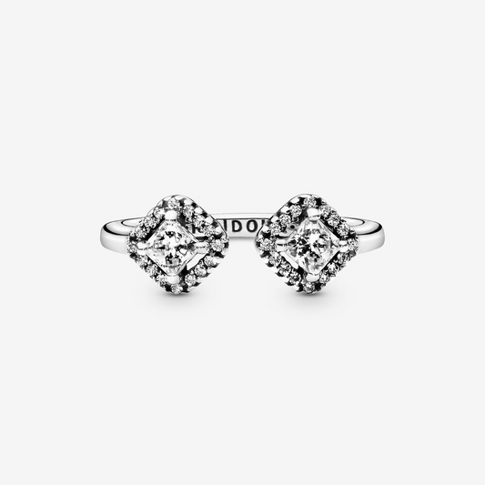 Pandora Anello aperto eleganza scintillante