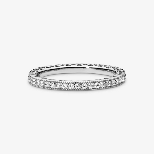 Pandora Anello pietre scintillanti e cuori