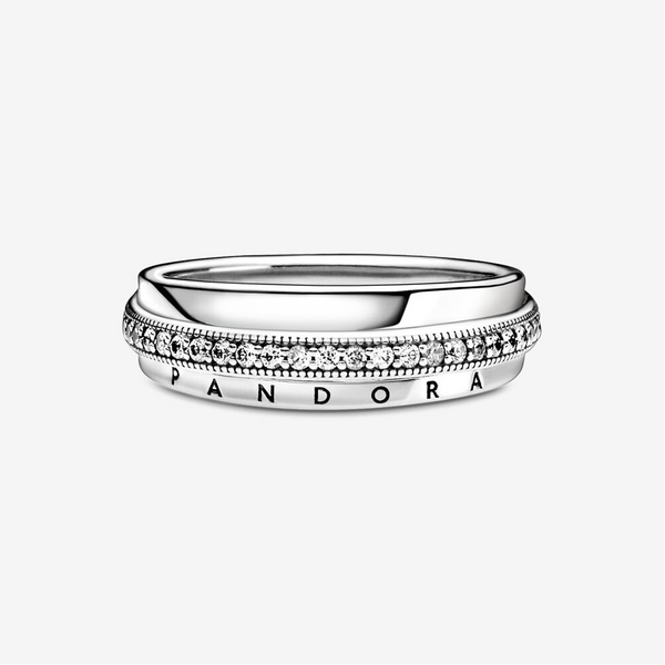 Pandora Anello con pavé a tripla fascia