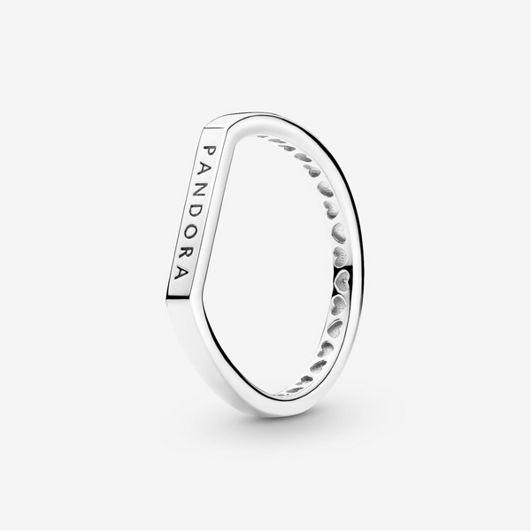 Pandora Anello componibile con barretta e logo