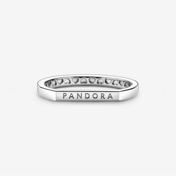 Pandora Anello componibile con barretta e logo