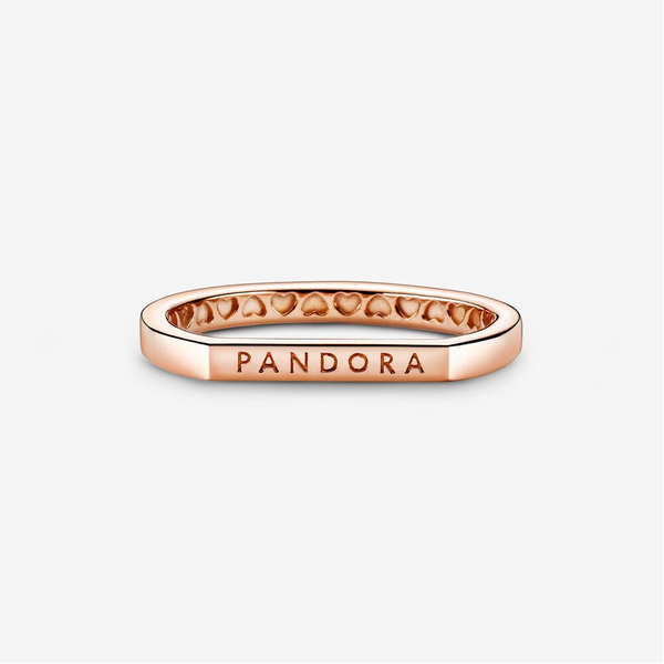 Pandora Anello componibile con barretta e logo