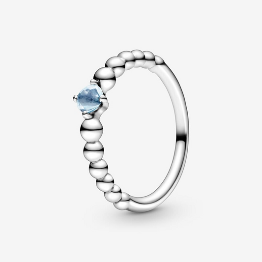 Pandora Anello azzurro acqua decorato con sfere