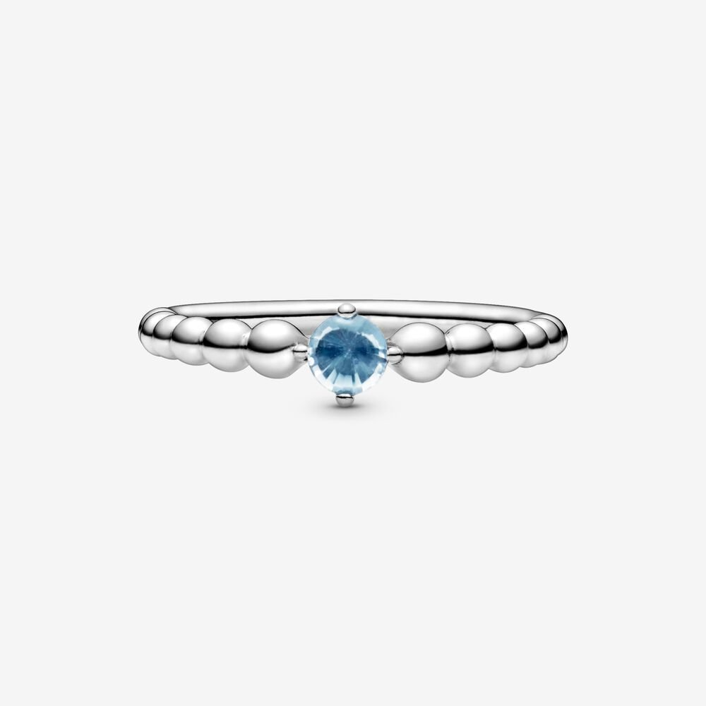 Pandora Anello azzurro acqua decorato con sfere