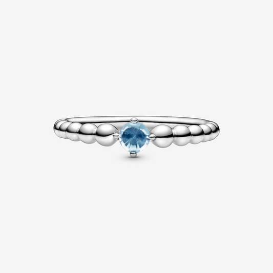 Pandora Anello azzurro acqua decorato con sfere