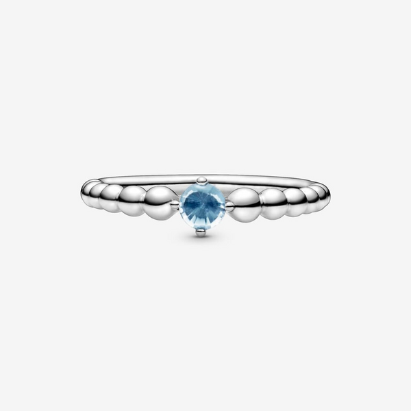 Pandora Anello azzurro acqua decorato con sfere