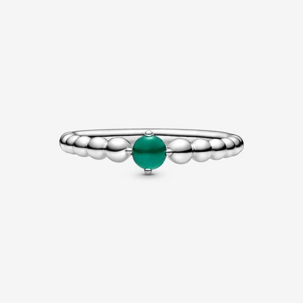 Pandora Anello verde bosco decorato con sfere