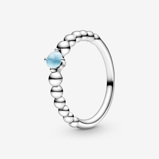 Pandora Anello azzurro cielo decorato con sfere