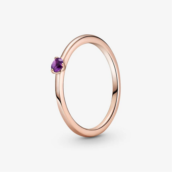 Pandora Anello con solitario viola
