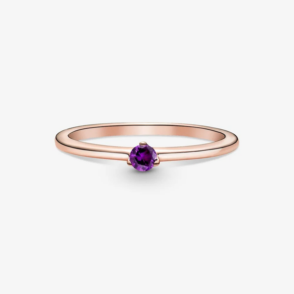 Pandora Anello con solitario viola
