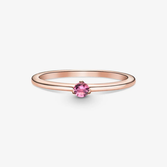 Pandora Anello con solitario rosa