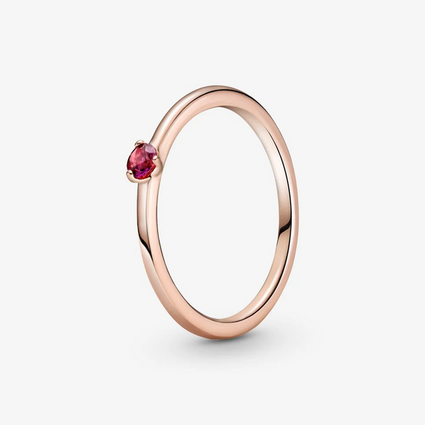 Pandora Anello con solitario rosso