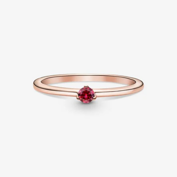 Pandora Anello con solitario rosso