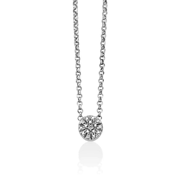 Miluna - Collana forma tonda con diamanti naturali
