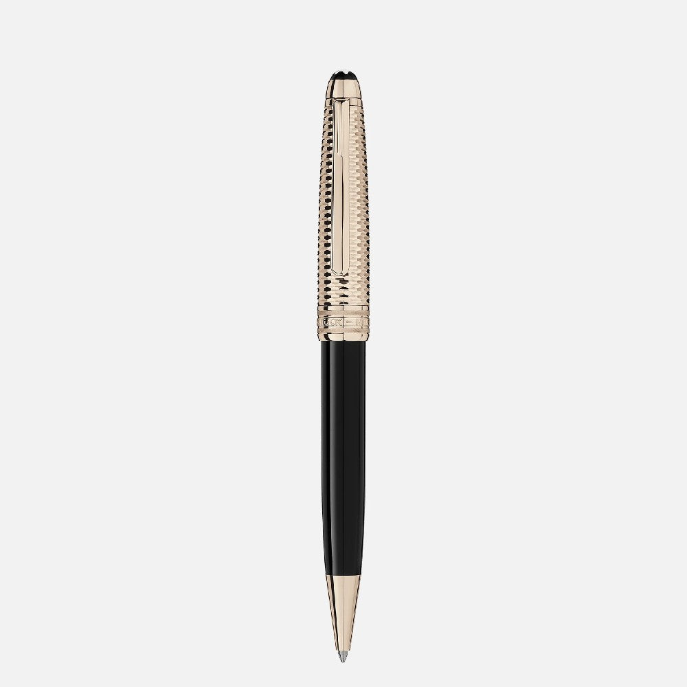 Montblanc -  Penna a sfera Meisterstück Doué Geometry Champagne Gold-Coated Classique