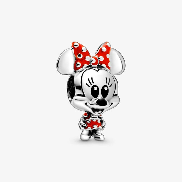 Pandora Disney, Charm Minnie con abito e fiocco a pois
